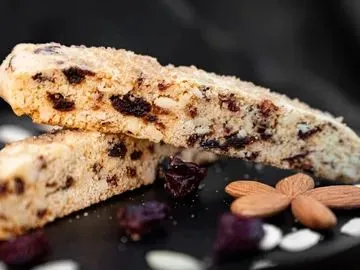 A close up of some cookies on a table