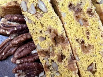 A close up of some food on the table