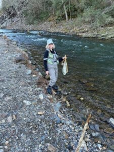 Fly fishing during the off-season in Oklahoma, finding inspiration for new biscotti flavors.