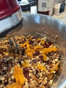 Developing new biscotti flavors during our winter baking season.